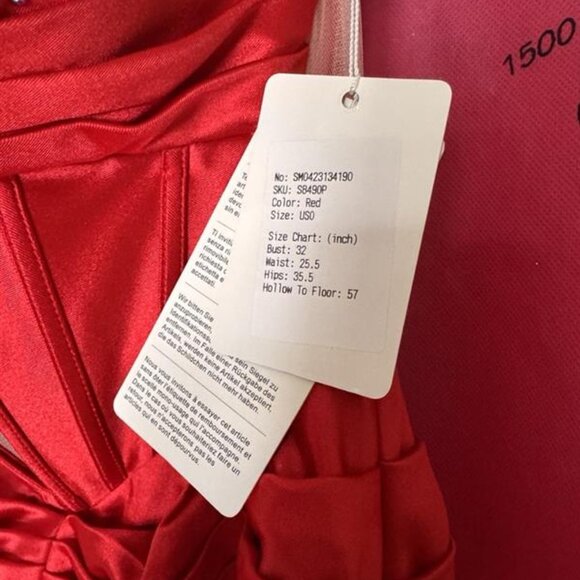 Trumpet/Mermaid Sweetheart Silk Satin Sweep Train Prom Dress with Beading & slit - Picture 3 of 6